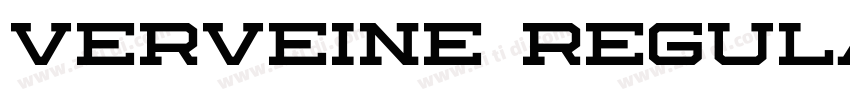 Verveine Regular字体转换